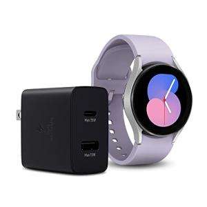 SAMSUNG Galaxy Watch 5 + 35W Duo Wall Charger Bundle