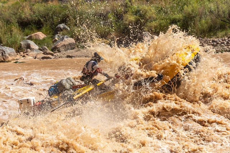 Charging through Lava Falls in Grand Canyon's Colorado River