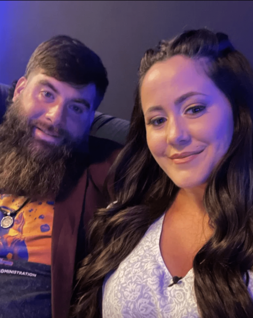 Jenelle Evans and David Eason Backstage