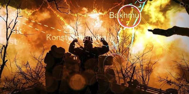 Video’s – Russische artillerie vernietigt wanordelijke Oekraïense terugtrekking uit Bakhmut – “845 dode Oekraïners” 1 Video’s – Russische artillerie vernietigt wanordelijke Oekraïense terugtrekking uit Bakhmut – “845 dode Oekraïners”