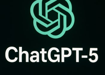 GPT-5 model release banner with futuristic interface”