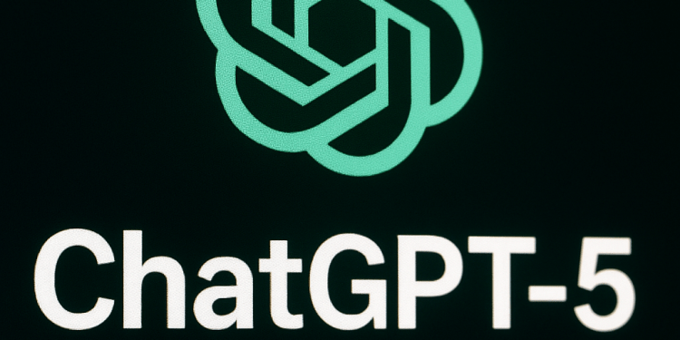 GPT-5 model release banner with futuristic interface”