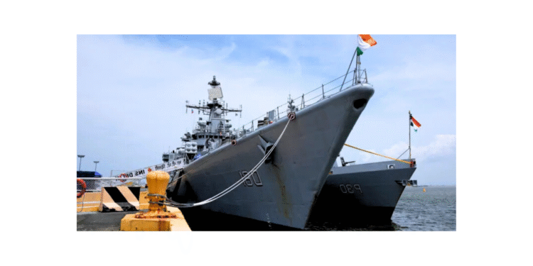 India and Philippines Begin Strategic Naval Alliance in Asia 1 Indian Navy warships docked at a Philippine port during the first joint naval exercises between India and the Philippines, symbolizing their new strategic maritime alliance in the South China Sea.