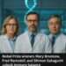 Nobel Prize 2025: Scientists Unlock Immune Balance 2 2025 Nobel Prize winners Mary Brunkow, Fred Ramsdell, and Shimon Sakaguchi in a laboratory, symbolizing their discovery of immune system balance.
